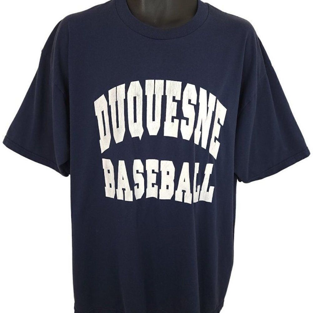 Duquesne Dukes Baseball T Shirt Vintage Y2K 2003 Championship NCAA University XL